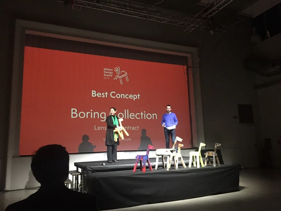 Het moment dat we het hoorden: Best Concept, Milano Design Award 2016.
