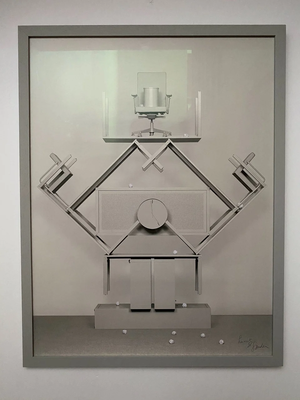 A grey tower at Orgatec